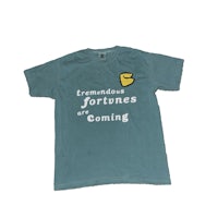 a t - shirt that says tremendous fortunes are coming